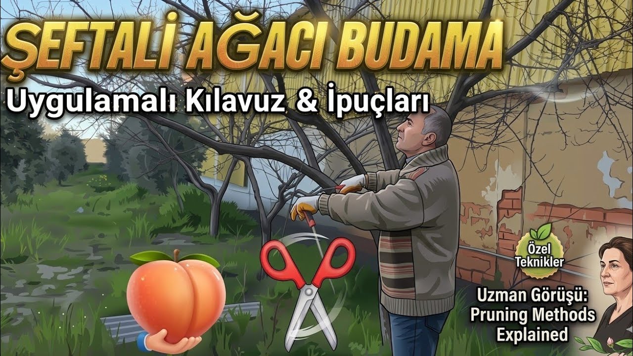 Şeftali Ağacı Budaması Nasıl Yapılır? 🍑✂️ | Bahçede Pratik Budama