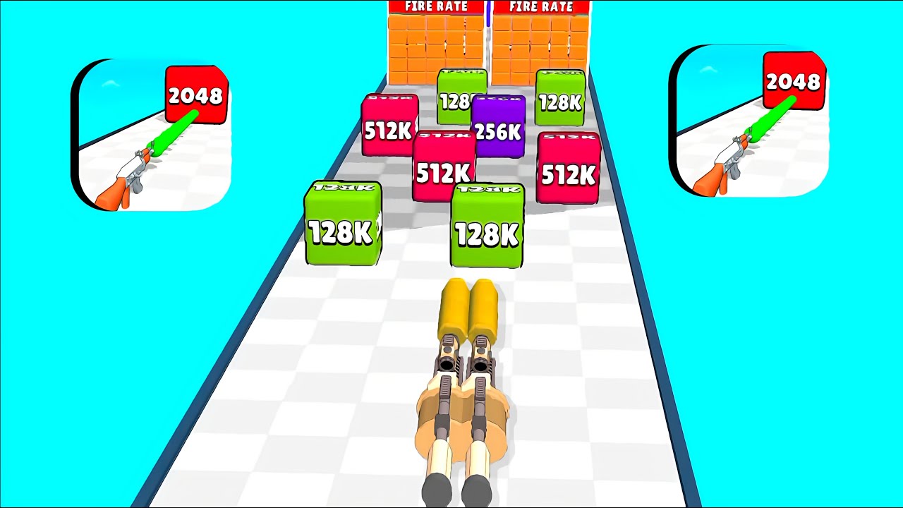 Gun Up 2048 game in MAX LEVEL : Ball Master 3D ⭐ Merge Simulator Battles ( PART - 04) DG