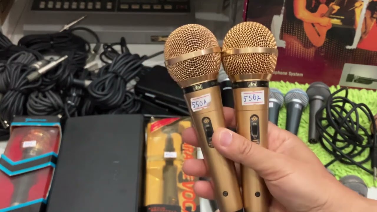 Mic Cũ và Mới Xịn sò  Shure, Panasonic, Aurex, Audio Technica, Pioneer …. từ Nhật.!  Zalo 0353569859