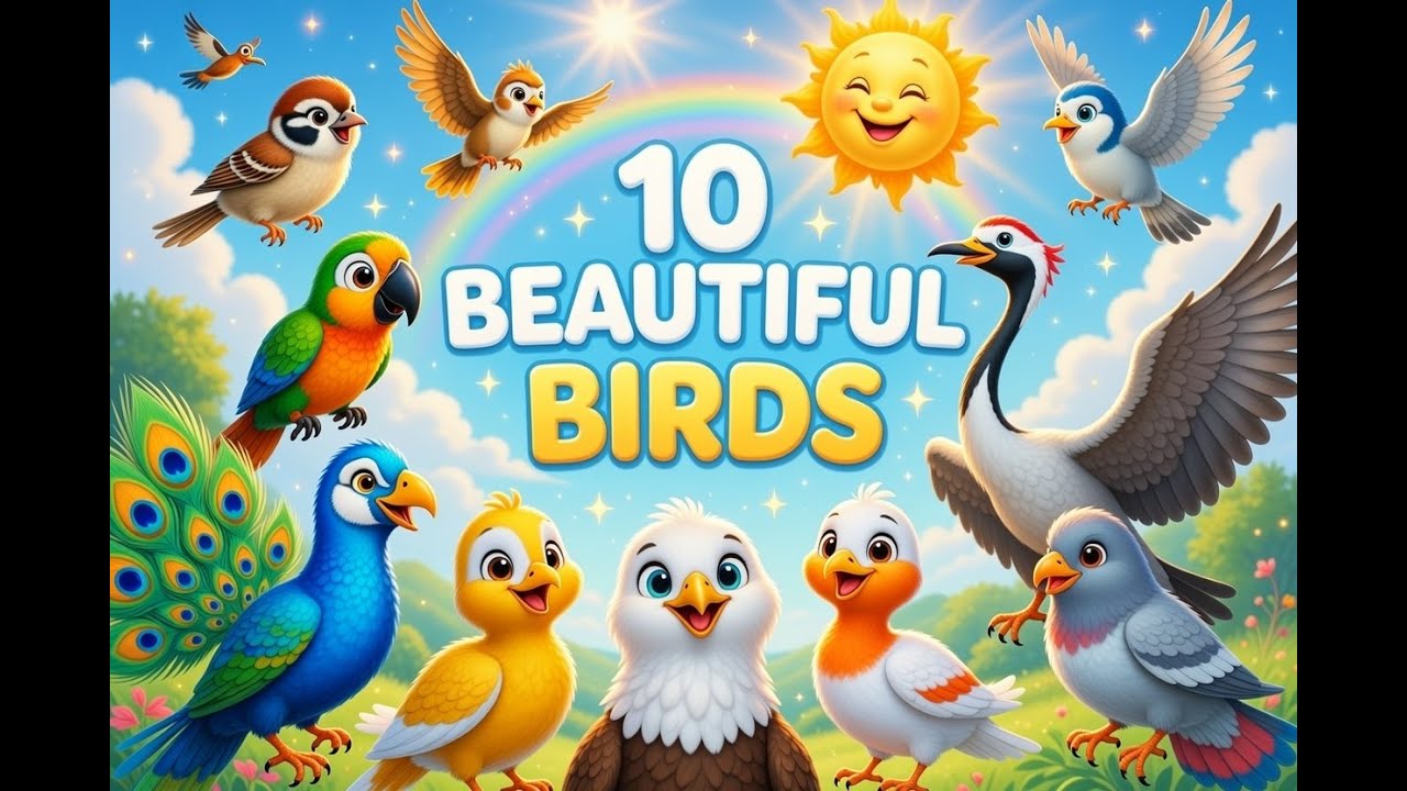 🦅10 Beautiful Birds for Kids | Learn with Mr. Master Owl 🦉