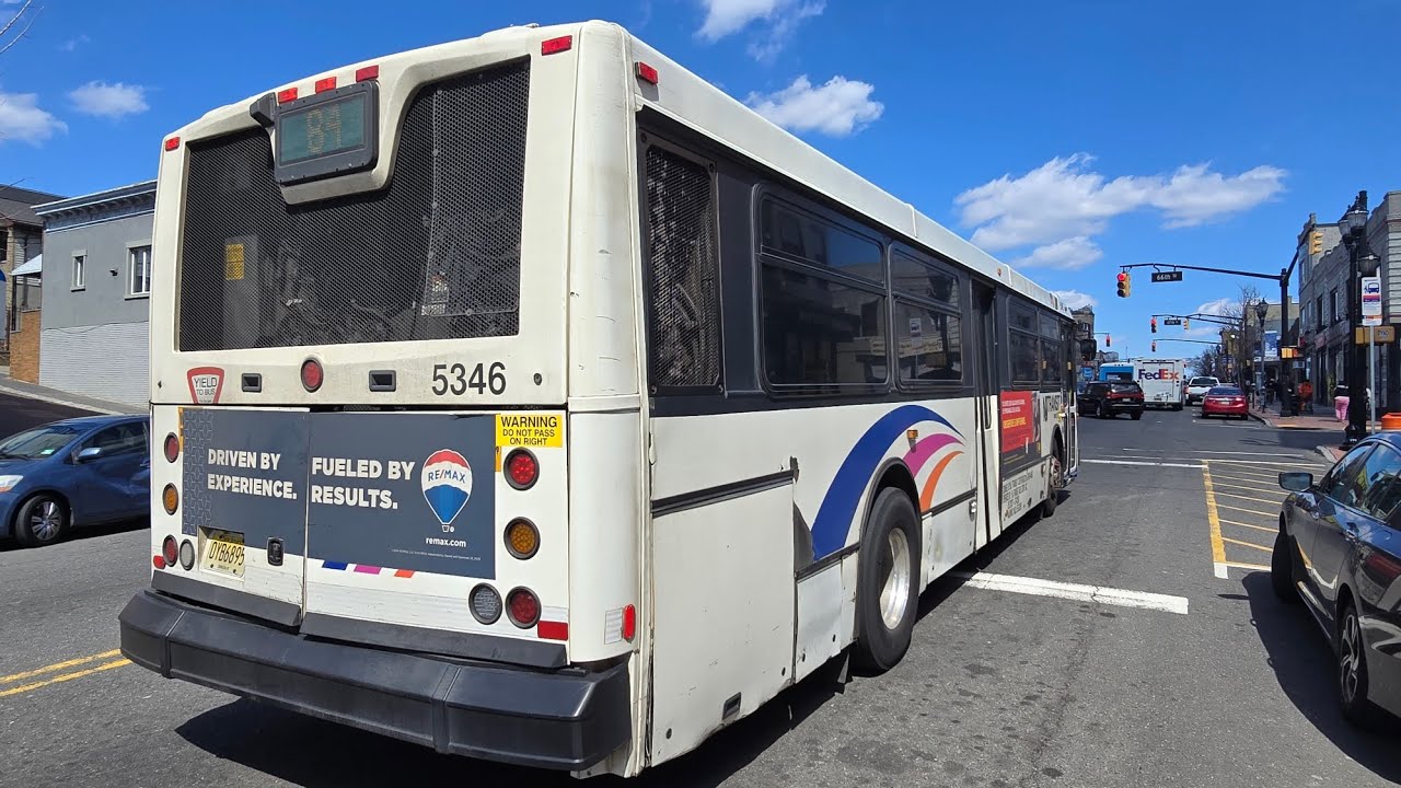 NJ TRANSIT 84 91ST ST VIA BERGENLINE (NABI 40-SFW 5346)
