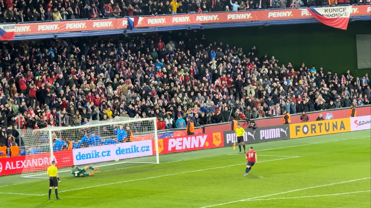 Last penalty Sad&iacute;lek ⚽️ Czech Republic vs. Denmark 🇨🇿🇩🇰 World Cup Play-off Final in Prague 2026