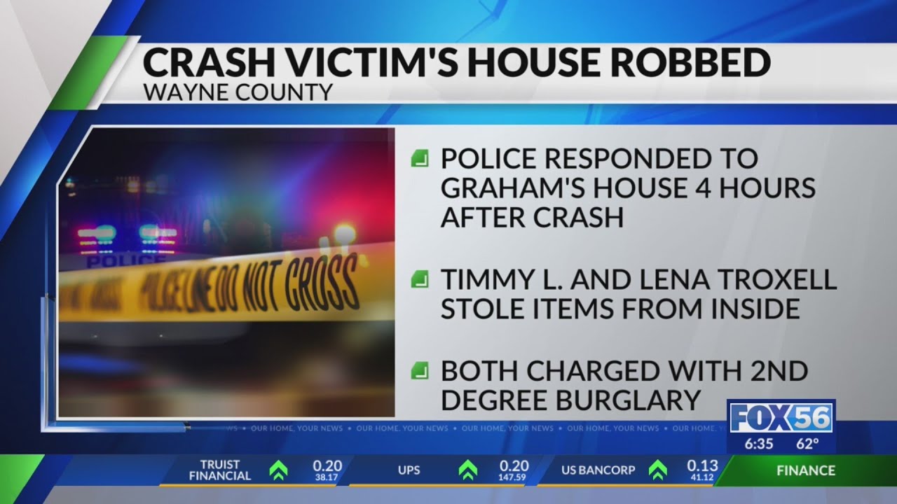 Wayne Co. man's home burglarized hours after fatal crash