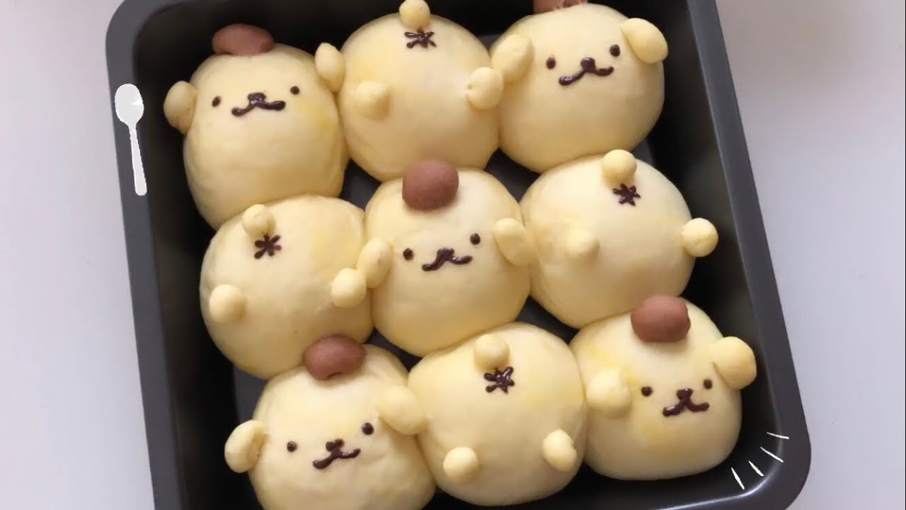 ポムポムプリンちぎりパン🍮🥄