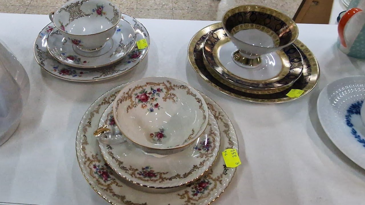 Секонд-хенд Германия барахолка базар фарфор хрусталь антик винтаж Second Hand Germany porzellan 