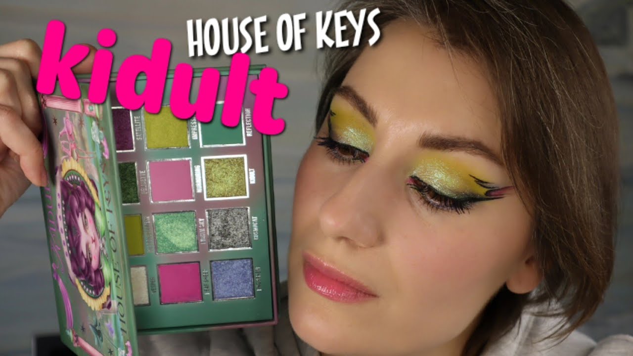 House of keys KIDULT PALETTE свотчи, макияжи, впечатления