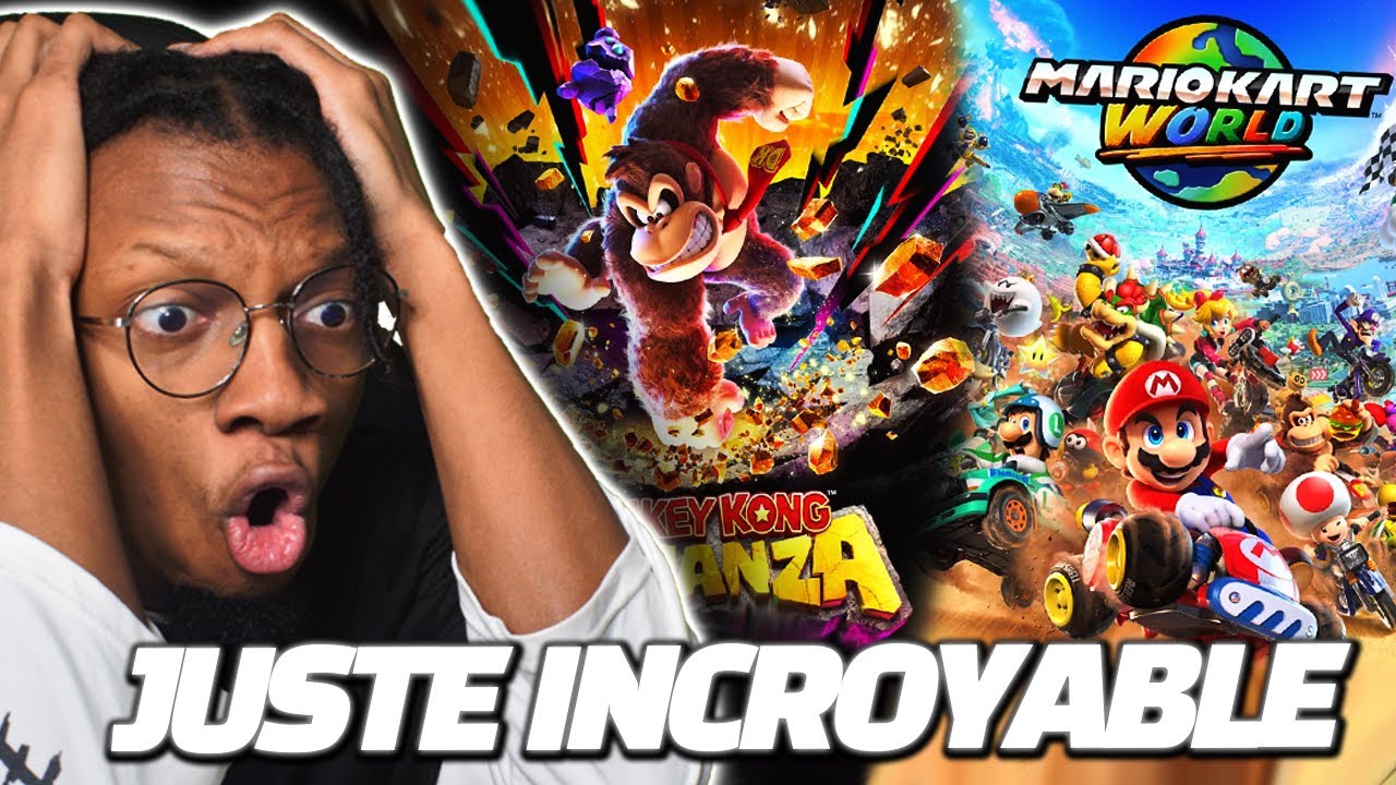 MARIO KART WORLD ? DONKEY KONG ?? REACT NINTENDO DIRECT SWITCH 2 (juste incroyable)