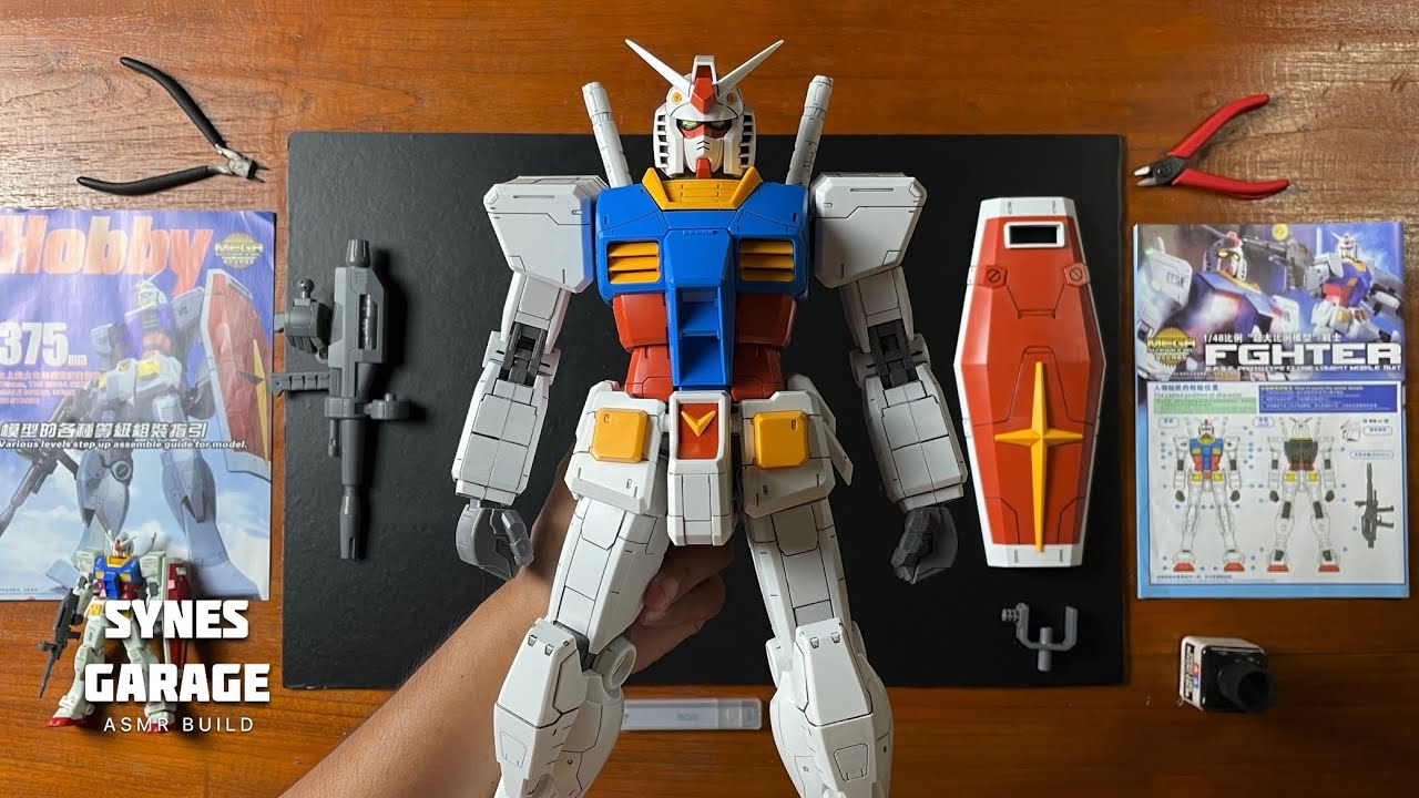 Mega Size RX-78-2 1/48 | ASMR BUILD | Model kit by Daban | Satisfuyeng