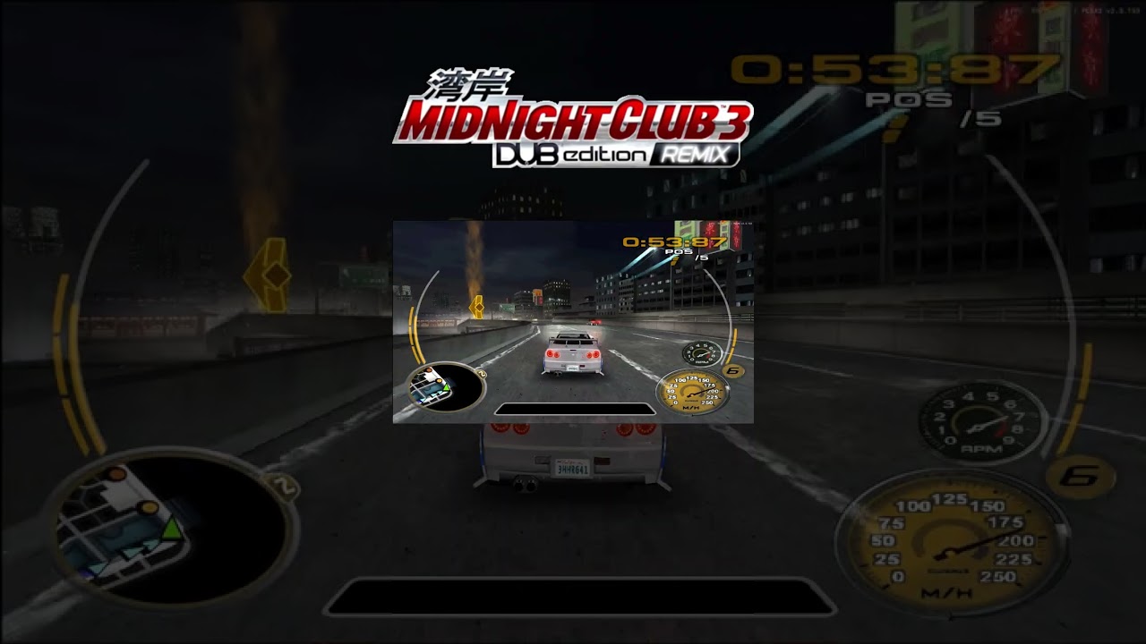 Skyline &eacute; o Mais BRABO do Jogo! #gameplays  #midnightclub3gameplay4k   #games  #lives  #ps2games