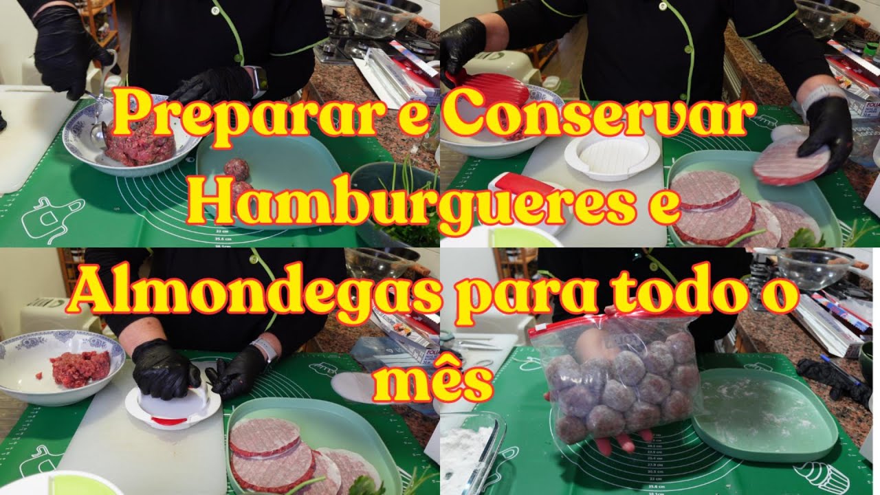 Os meus utensílios de cozinha para moldar hamburguers e almondegas | Preparar e Conservar