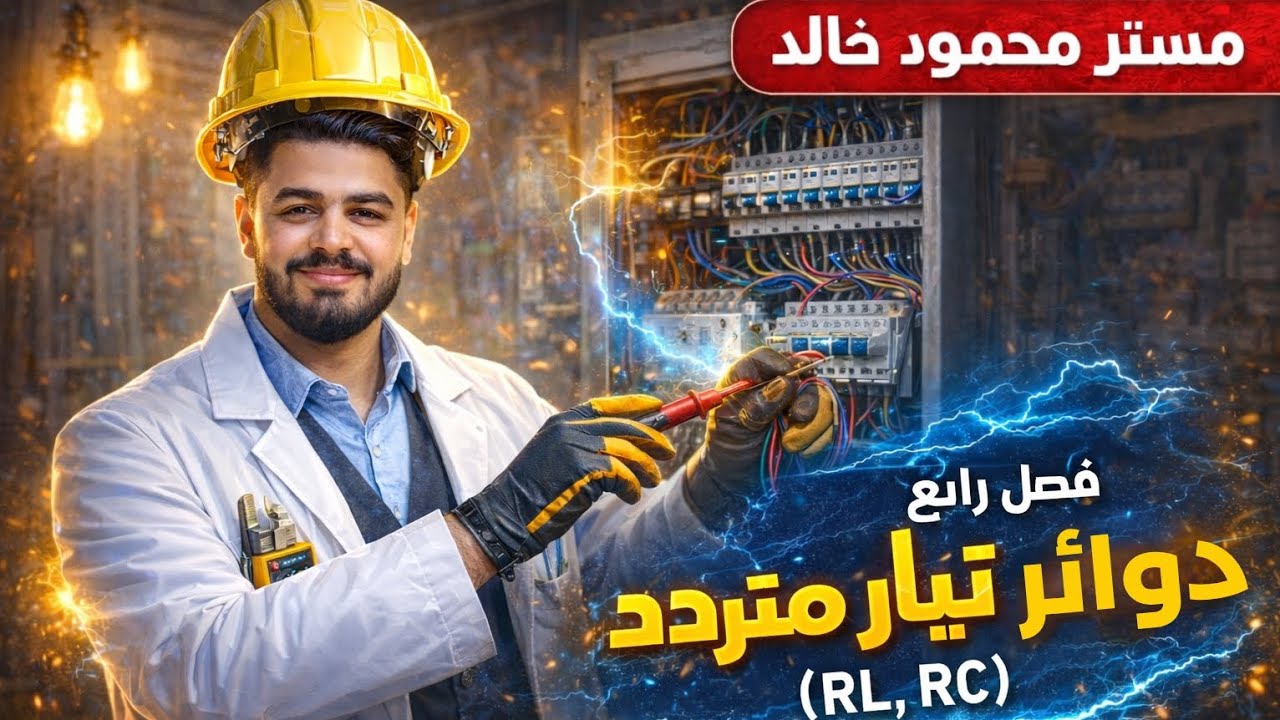 الفصل الرابع الدرس التاني (RL&RC)  ملف ومقاومه و مكثف ومقاومة فيزياء الصف الثالث الثانوي 2026