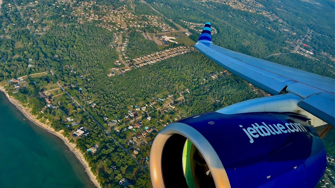 [4K] – Full Flight – JetBlue Airways – Airbus A220-371 – JFK-BUF – N3189J – B61202 – IFS 1067