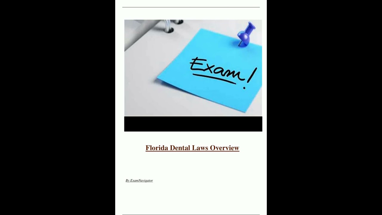 Florida Dental Laws Overview  Latest 2024  2025  Actual Questions and Answers 100 Correct