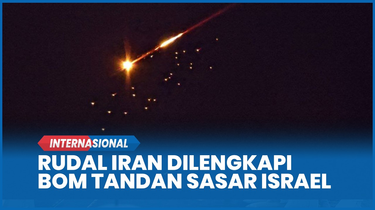 Rudal Balistik Iran Lepaskan Hulu Ledak Bom Tandan ke Israel Satu Rudal Tembus 20 Pencegat Iron Dome