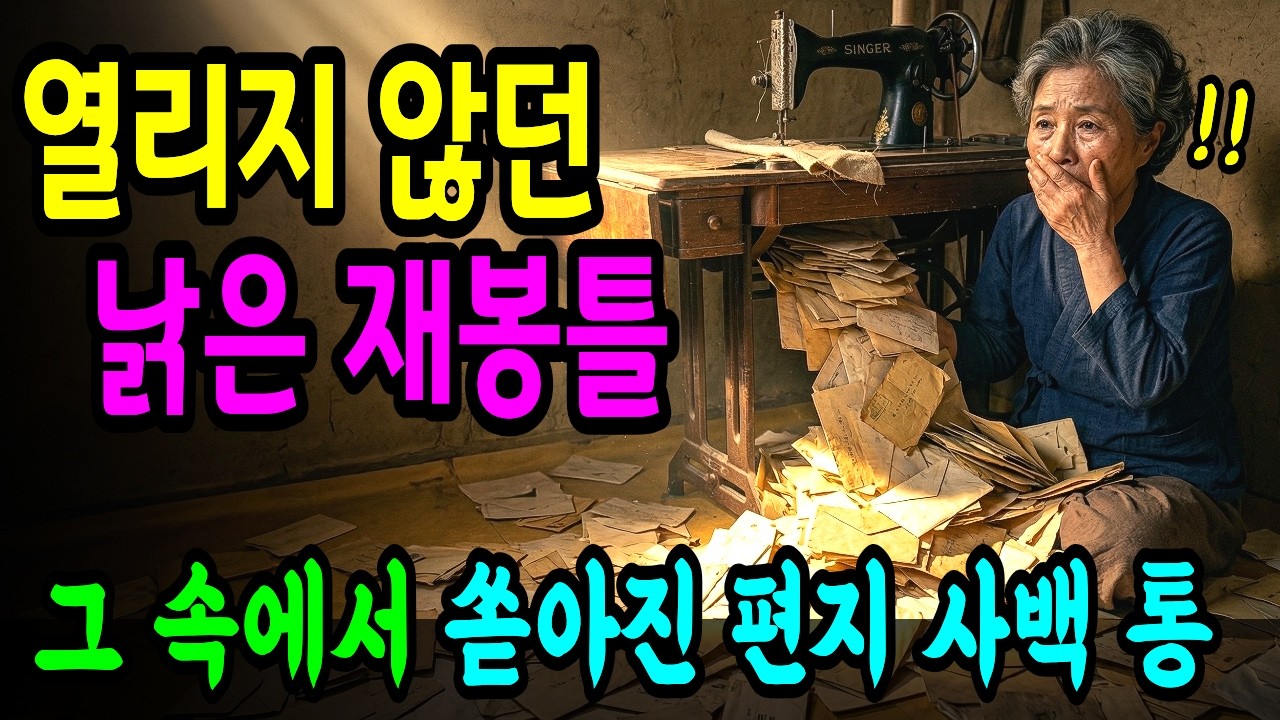 열리지 않던 낡은 재봉틀 서랍, 차마 부치지 못한 어머니의 사백 통 편지 | 창작드라마 | 오디오북 |