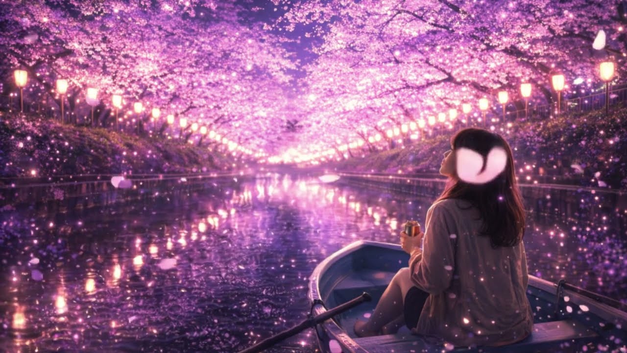 Night Cherry Blossoms🌸 That Make Your Soul Tremble | Healing Piano Music