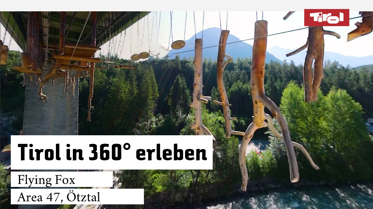 Area 47 im Ötztal | Flying Fox in 360° erleben