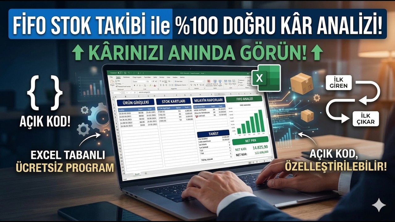 FIFO STOK TAKİP PROGRAMI | MAKRO & EXCEL ücretsiz dağıtım
