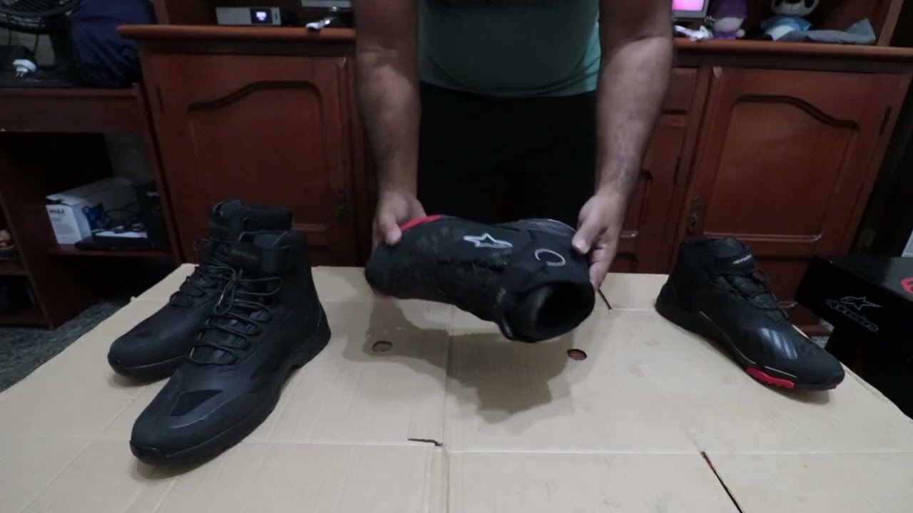 Comparativo calçados Alpinestar CR6 e CRX
