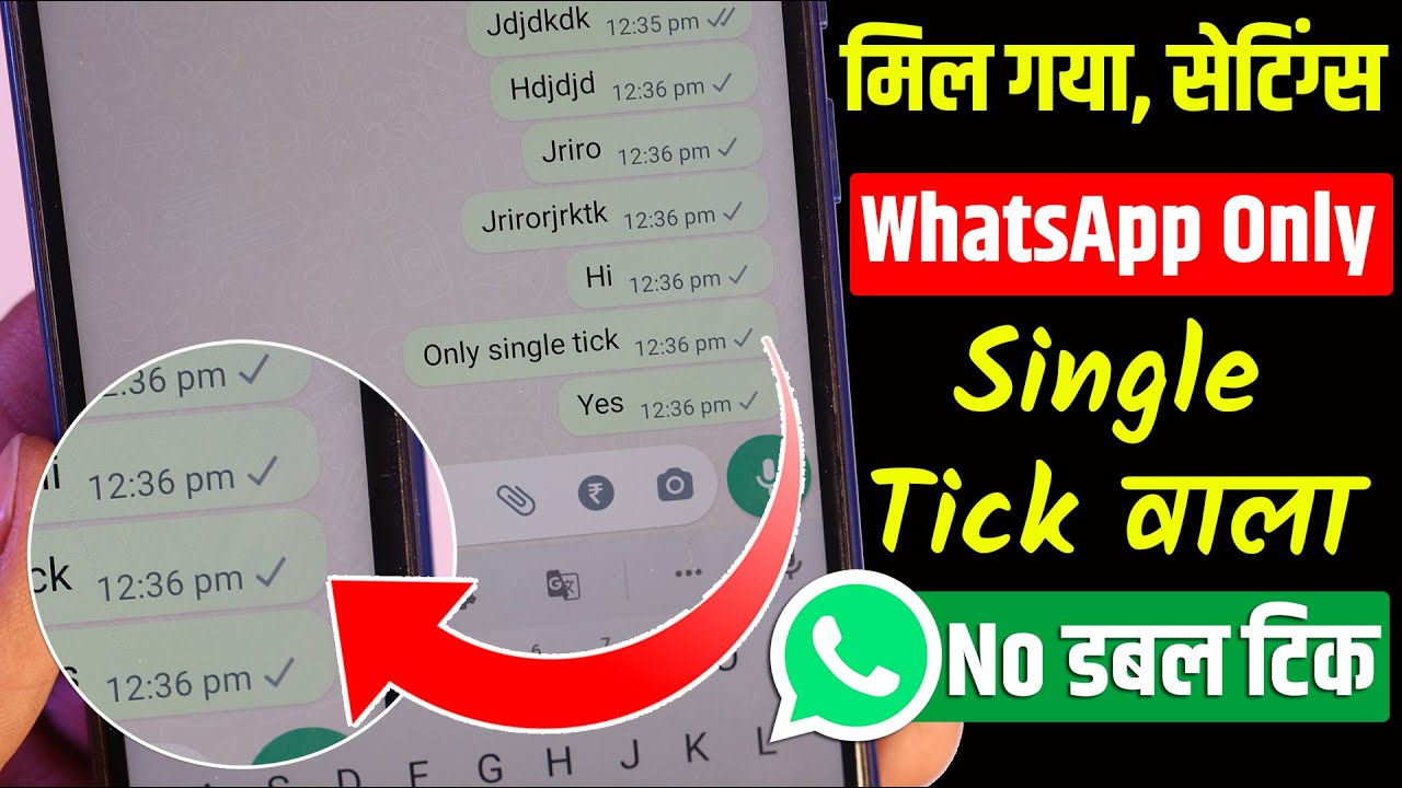 WhatsApp No Double Tick Settings,  WhatsApp Single Tick Only, WhatsApp Only Single Tick Setting 2022