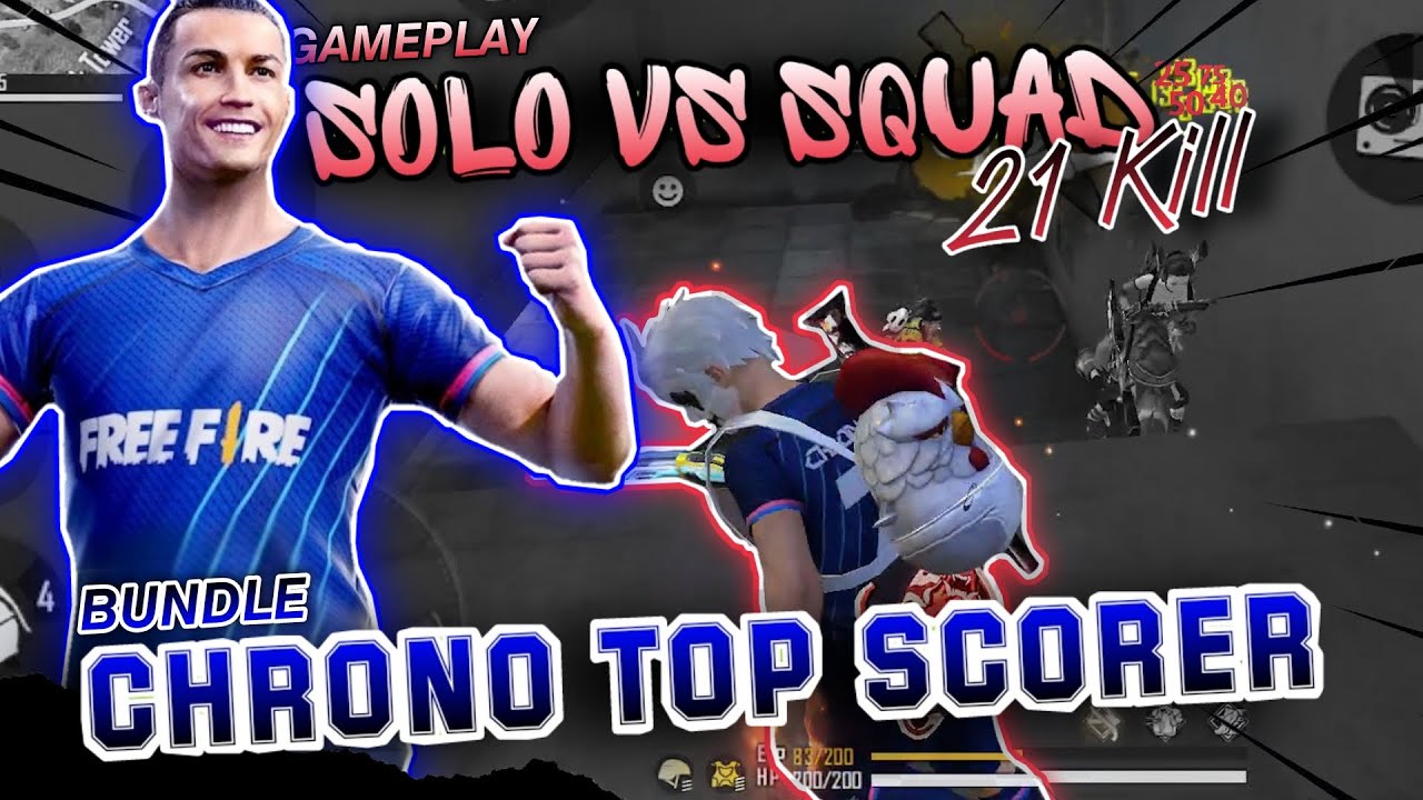 GOCEK MUSUH PAKE BUNDLE CR7 SAMPE PUSING!! SOLO VS SQUAD 21 KILL!!