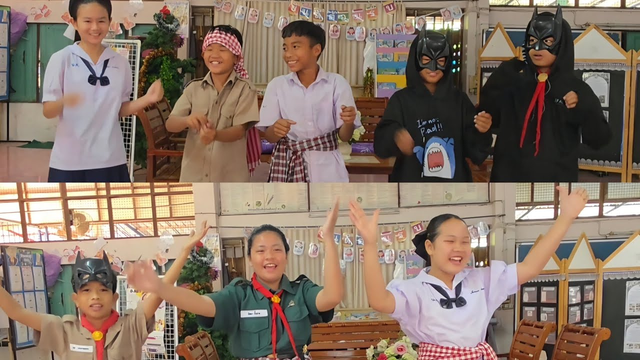 สุขสันต์วันคริสต์มาส ☆ แข่งขันเต้นพี่มาก...พระโขนง ป.5 VS ป.6🩷😄✨️