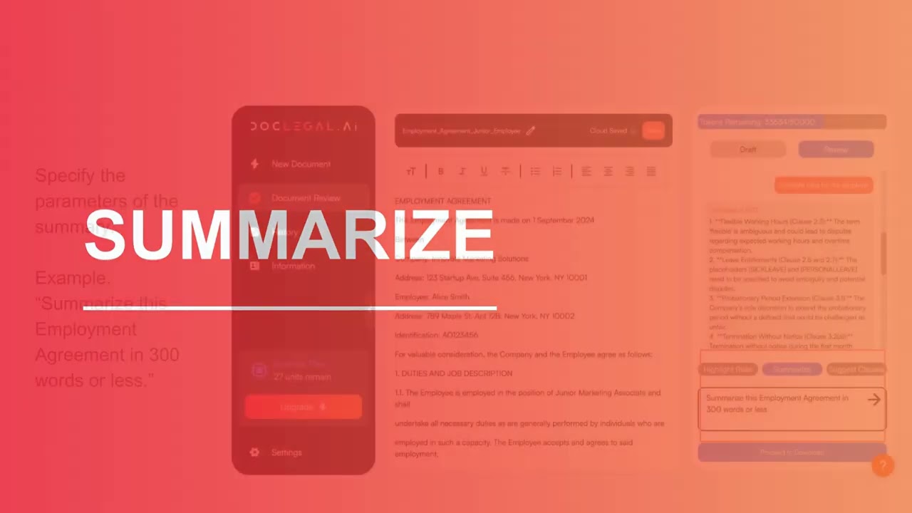 How to review a legal document with Doclegal.AI