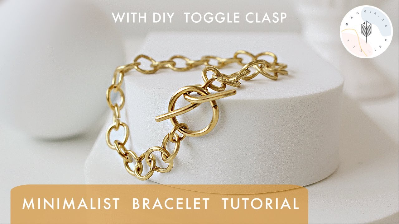 DIY Wire Bracelet with Jump rings & toggle clasp | Minimalist Jewelry Making
