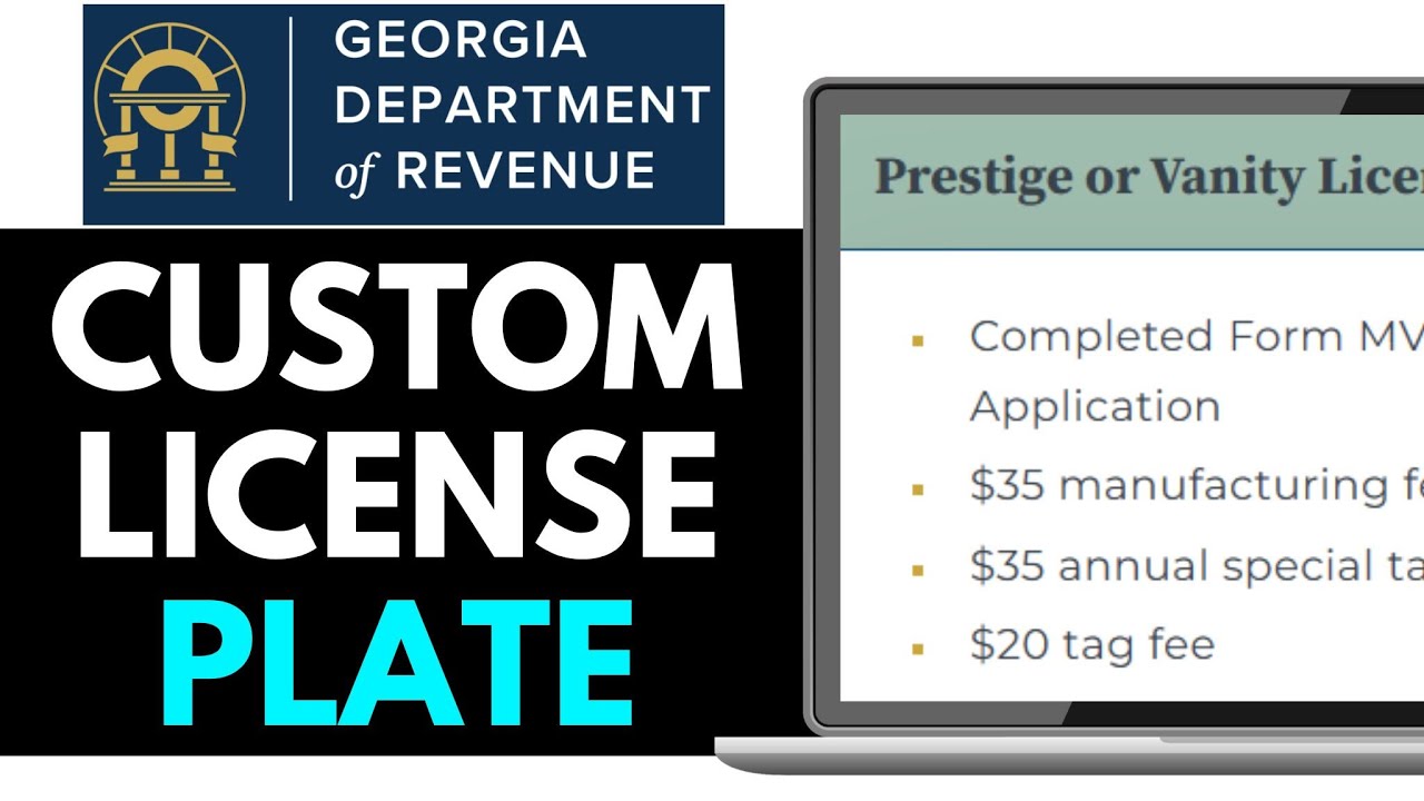 How to Get a Custom License Plate in Georgia 2025 (EXPLAINED)