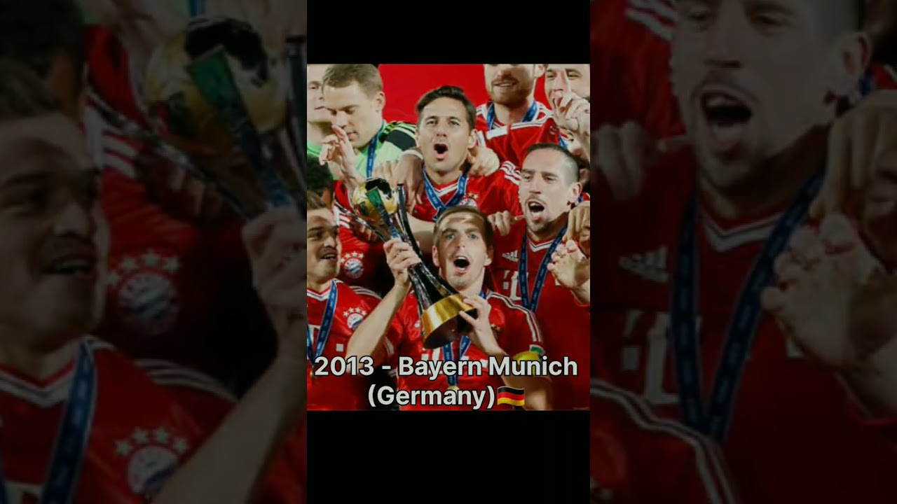 fifa club world cup winners  #football #uefa #worldcupwinners #history #footballchampions #fifa