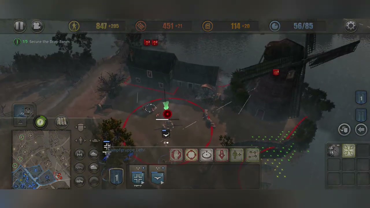 COH (company of heroes) -Secure the drop zones #2 #rtsgameplay #ww2game #companyofheroes 