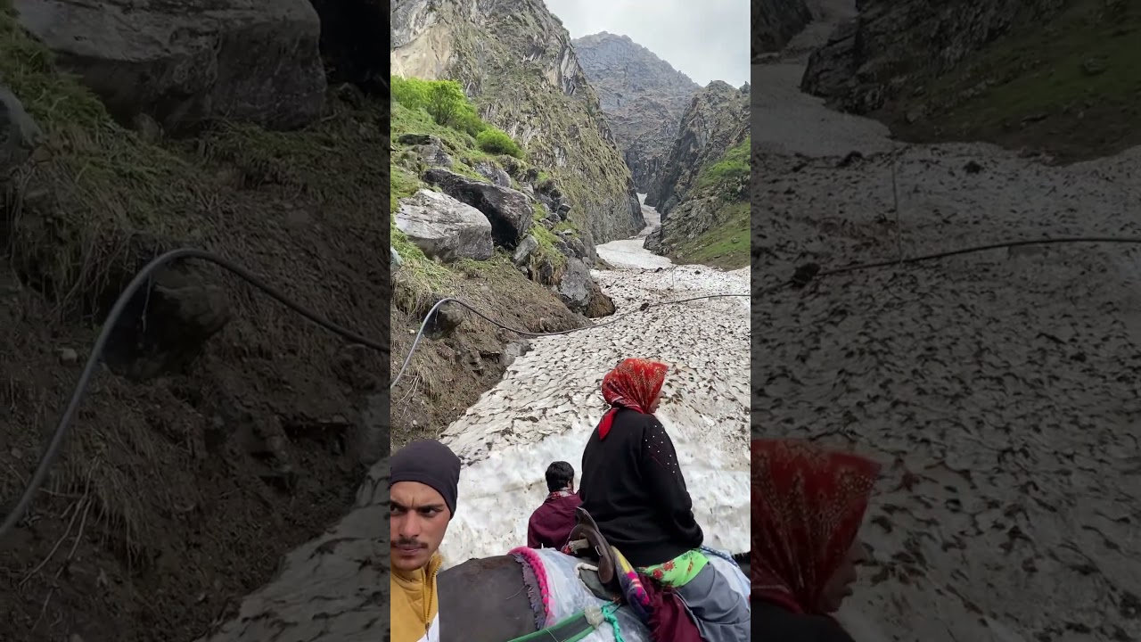 Kedarnath Trek Glacier view ❤️