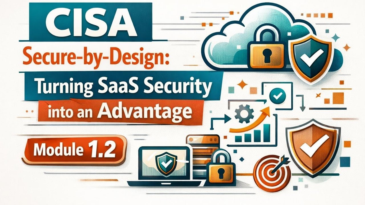 CISA Secure-by-Design: Turning SaaS Security into an Advantage | Module 1.2