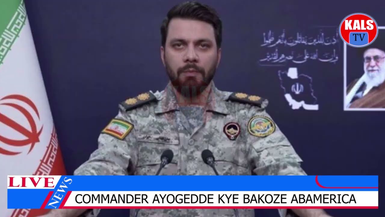 IRAN: Commander Ayogedde Kye Bakoze Abajaasi Ba America Mu Saawa 24 Emabega, Kya Tabbu!!