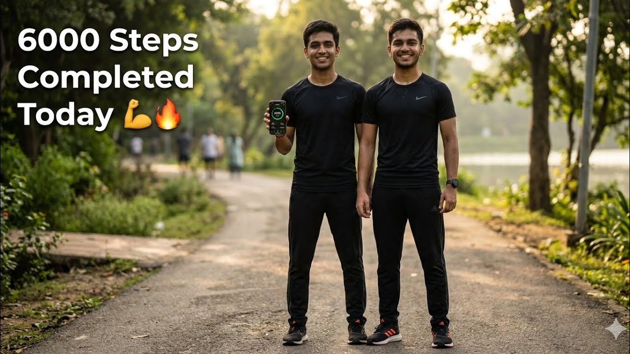 Aaj 6000 Steps Complete 💪 | No Excuses Fitness Journey 🚶‍♂️🔥#6000Steps  #FitnessJourney 