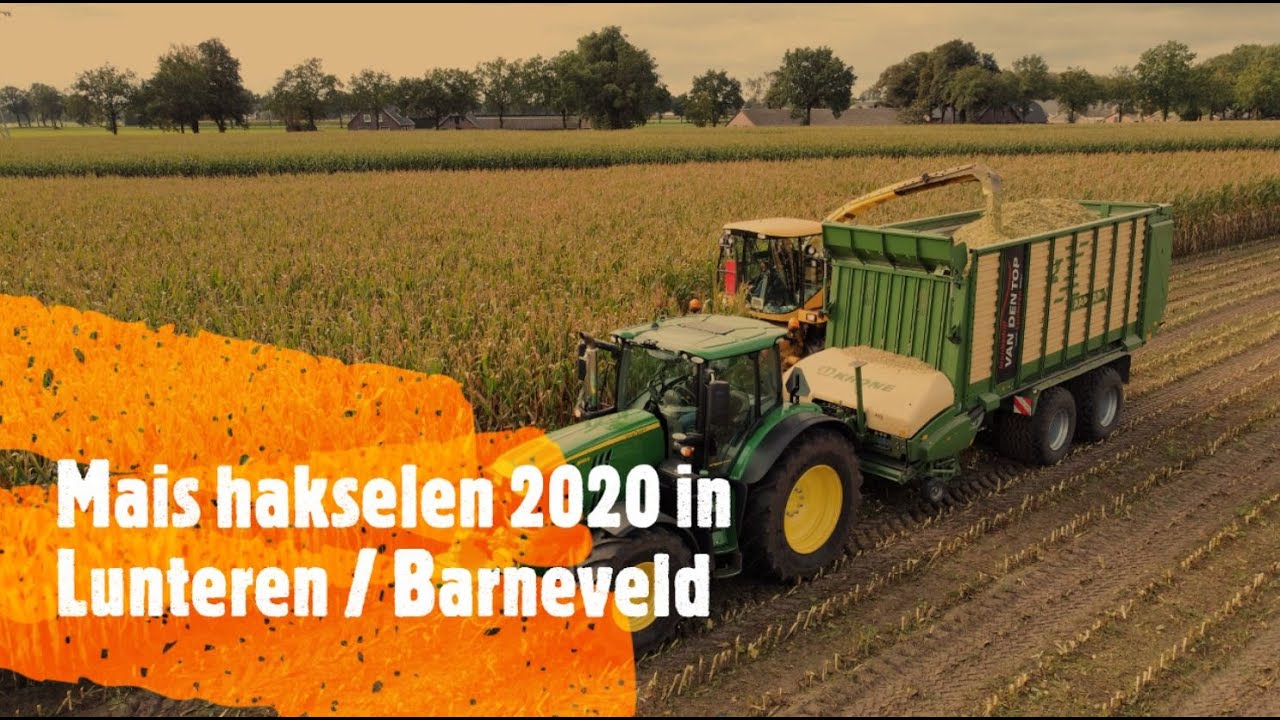 Mais hakselen 2020 in Lunteren / Barneveld - Loonbedrijf van den Top Lunteren - Drone beelden