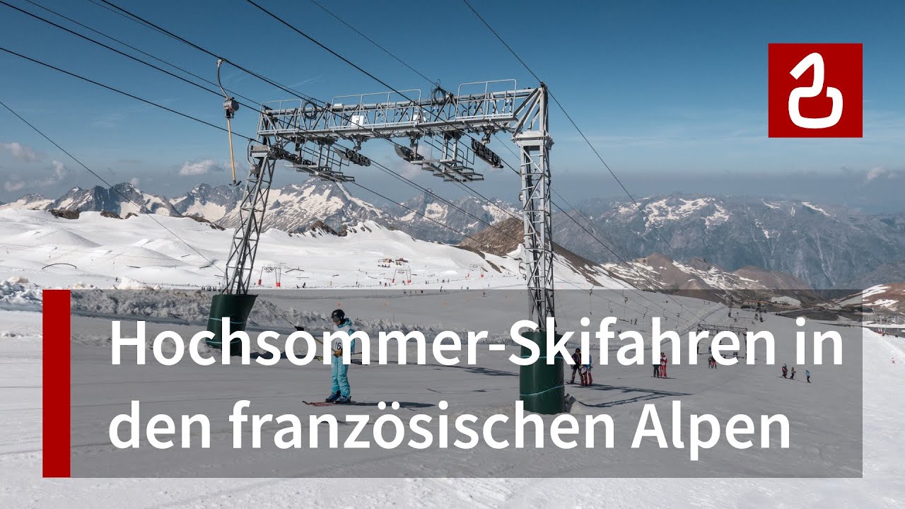 Sommerski in Les Deux Alpes | Hitze und Hochbetrieb am Glacier de Mont de Lans in 3500 Metern H&ouml;he