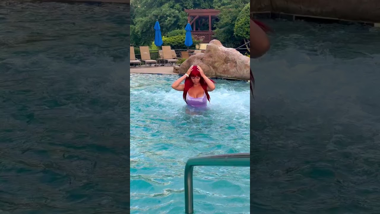 Heels in the pool #Red #Heels #Pool #Sunset #Aesthetic #Satisfying #Water #Sound #Asmr
