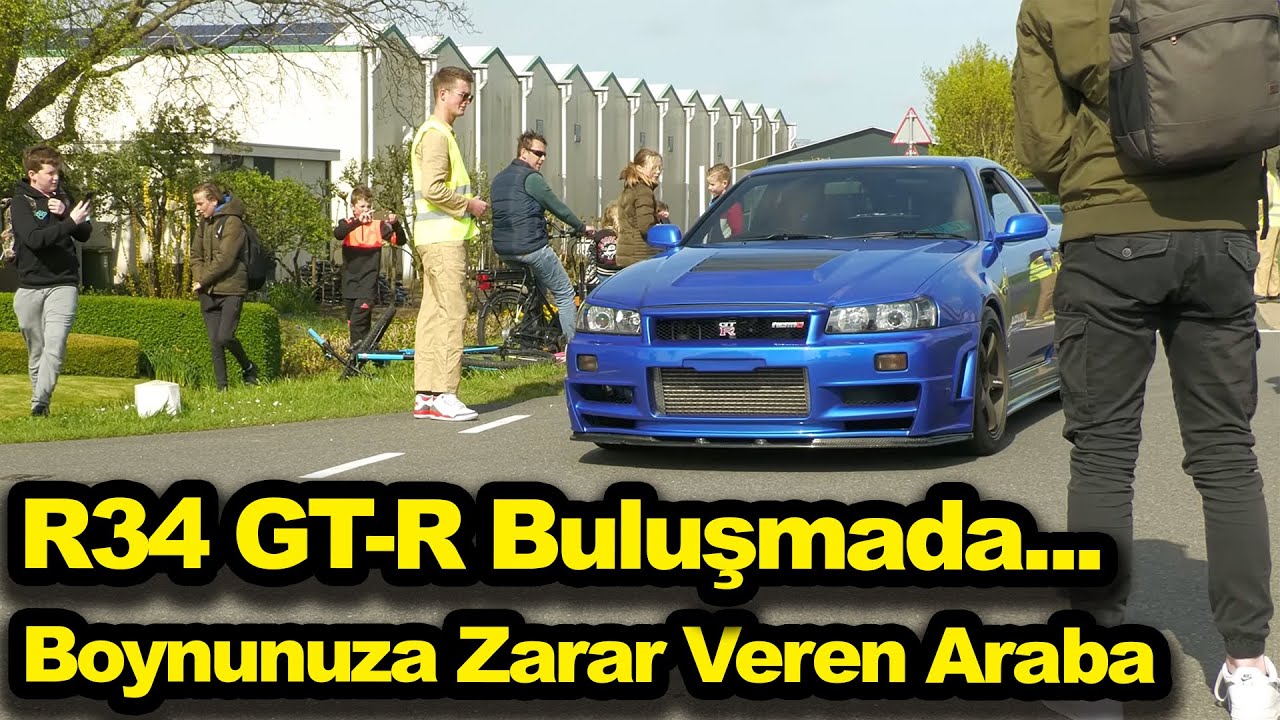 Maviş Ortamlara Girmeye Başlıyor... R34 GT-R V-spec Araç Buluşmasında | Japonic