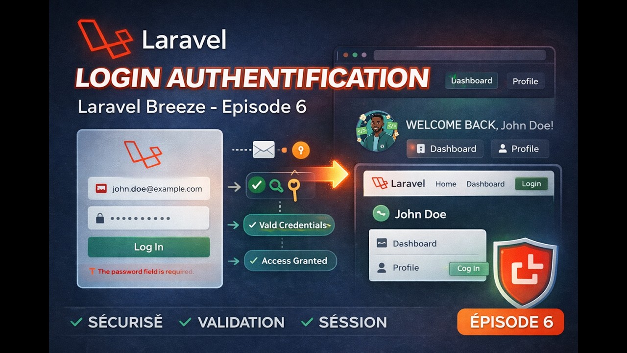 🔐 Connexion Laravel Breeze - Système Login Complet & Sécurisé [Épisode 6]