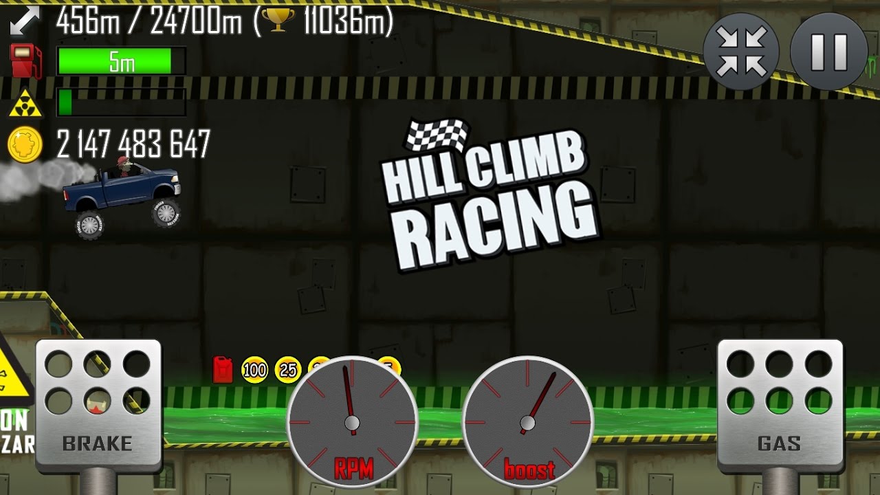 Hill Climb Racing - Super Diesel 4x4 11623m \ Nuclear Plant