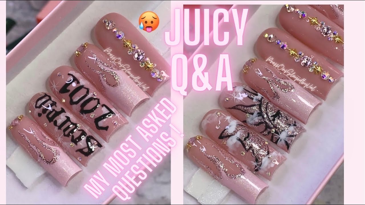 JUICY NAIL Q&A ! 🥵 | Nail tech q&a | How to price nails | Nails for beginners