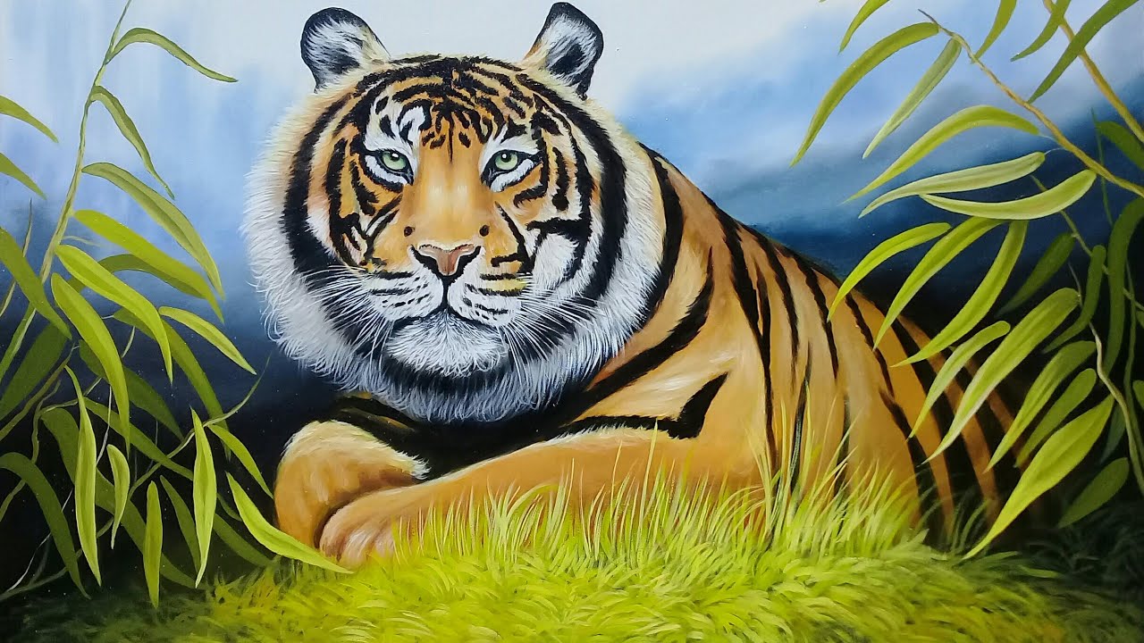 Como pintar (Tigre) animales al óleo