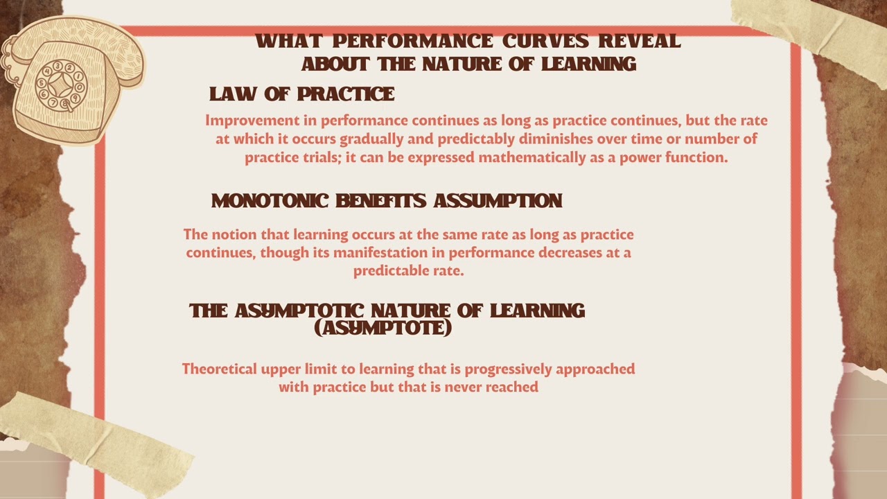 Lecture video about Motor Skill Learning