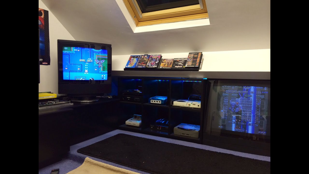 Games Room 2015/Man Cave/ Retro gaming setup & Tour December
