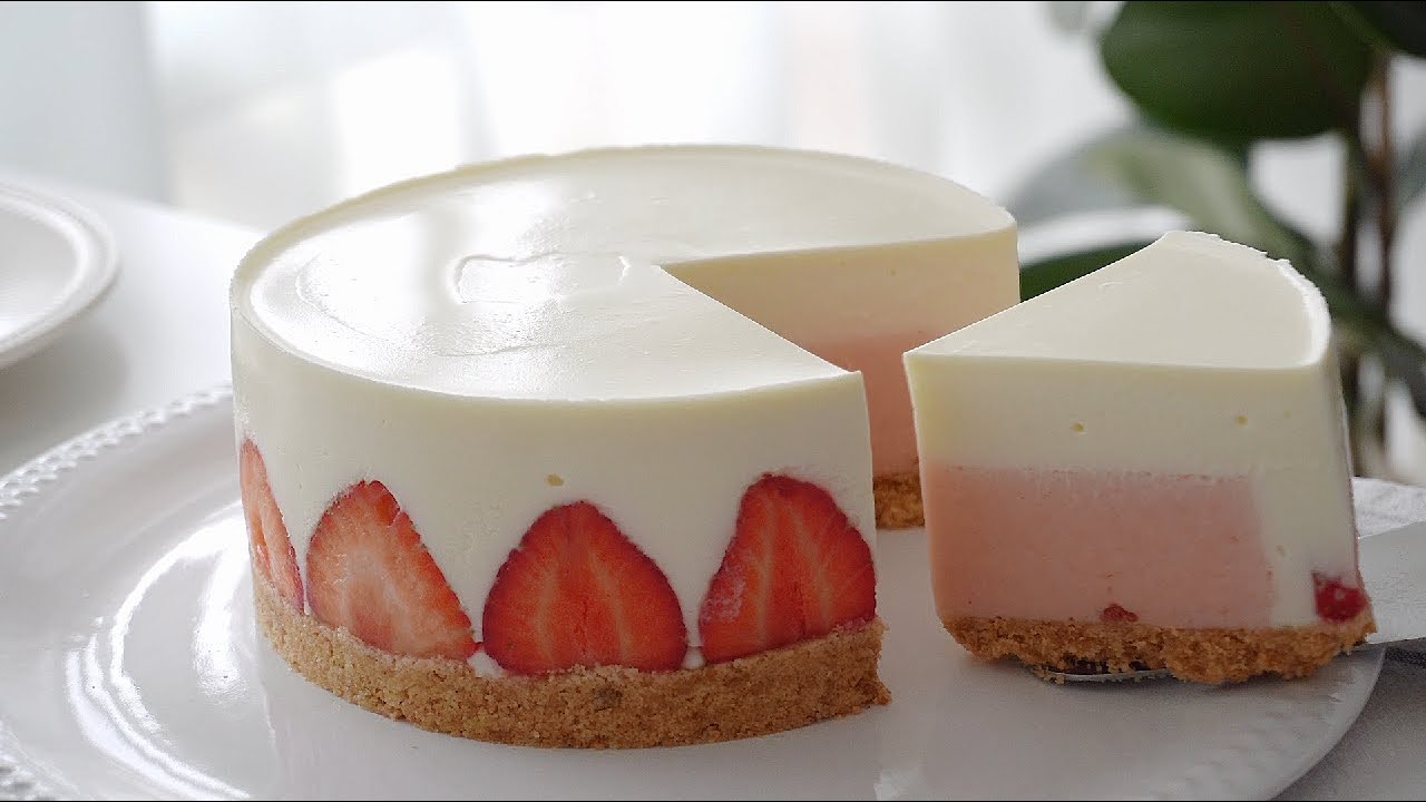 No Bake Strawberry Cheesecake