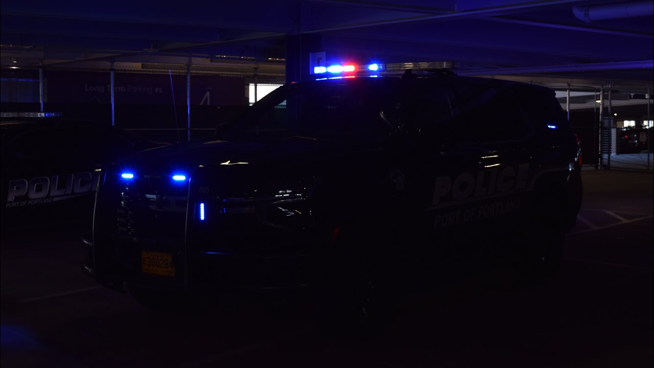 Port of Portland Police ~ Chevy Tahoe Light Demo!
