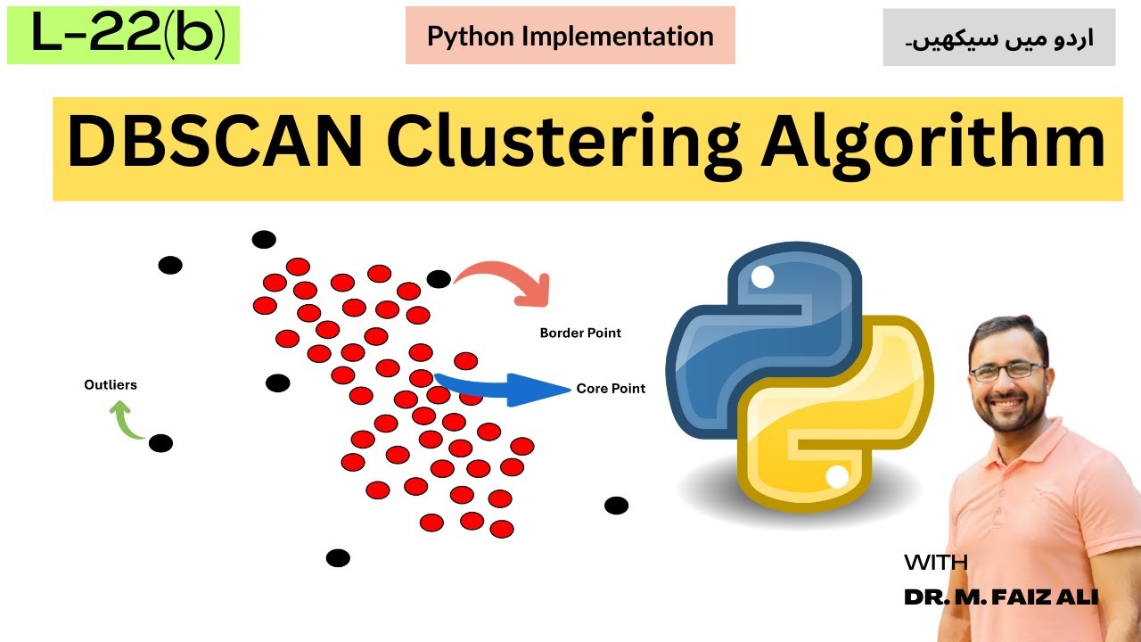 DBSCAN Clustering | Python | Clustering | (urdu/hindi)