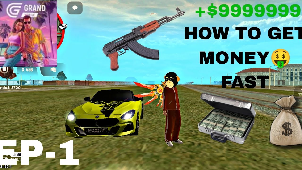 New car how to rich in grand rp mobile 🥵💰💰🤑🔥EP -1#grandrpmobile #tranding