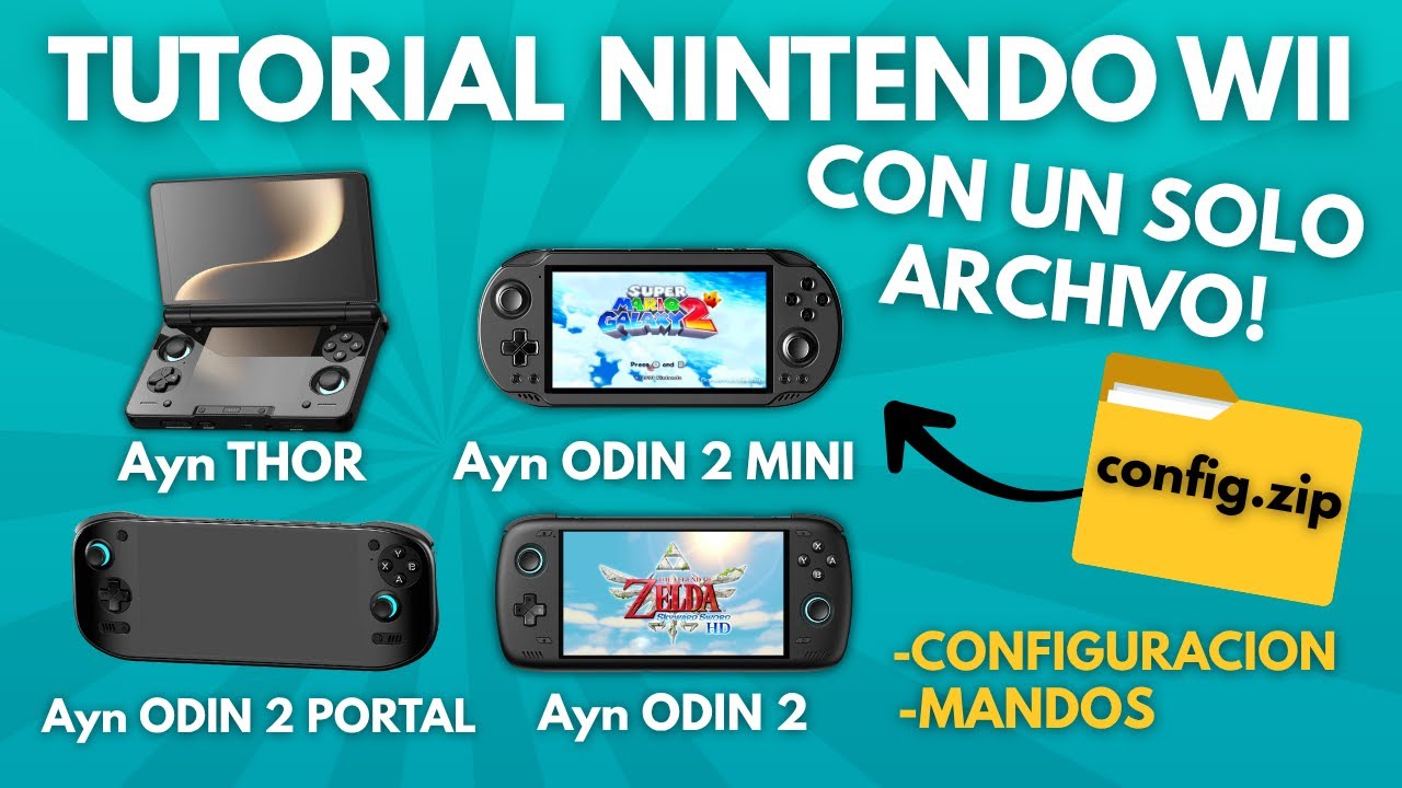 La MEJOR Config de Wii para AYN Thor y Odin 2 (¡1 Archivo + Mandos Listos!)